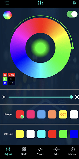 colors with RGB